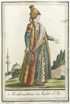 Costumes de Différents Pays, Mahometane en Habit d'Eté c1797. Creator: Jacques Grasset de Saint-Sauveur