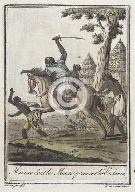 Costumes de Différents Pays, 'Maniere Dont les Maures Prennent les Esclaves', c1797. Creator: Jacques Grasset de Saint-Sauveur.