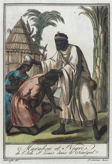 Costumes de Différents Pays, Marabou et Negre de l'Isle St. Louis dans le Sénégal c1797. Creator: Jacques Grasset de Saint-Sauveur