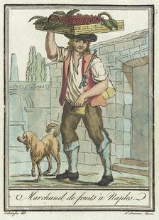Costumes de Différents Pays, Marchand de Fruits à Naples c1797. Creators: Jacques Grasset de Saint-Sauveur, LF Labrousse
