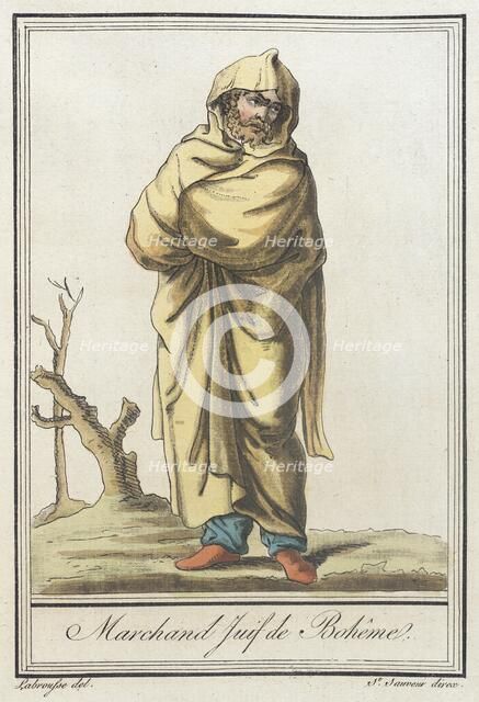 Costumes de Différents Pays, 'Marchand Juif de Bohême', c1797. Creator: Jacques Grasset de Saint-Sauveur.