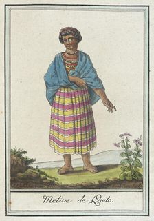 Costumes de Différents Pays, Metive de Quito c1797. Creators: Jacques Grasset de Saint-Sauveur, LF Labrousse