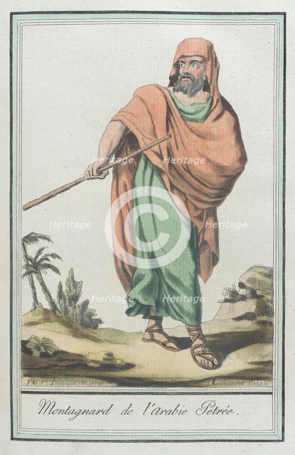 Costumes de Différents Pays, 'Montagnard de l'Arabie Petrée', c1797. Creators: Jacques Grasset de Saint-Sauveur, LF Labrousse.
