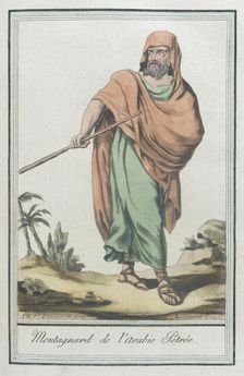 Costumes de Différents Pays, Montagnard de l'Arabie Petrée c1797. Creators: Jacques Grasset de Saint-Sauveur, LF Labrousse