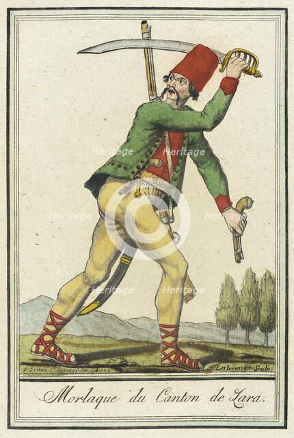 Costumes de Différents Pays, 'Morlaque du Canton de Lara', c1797. Creators: Jacques Grasset de Saint-Sauveur, LF Labrousse.