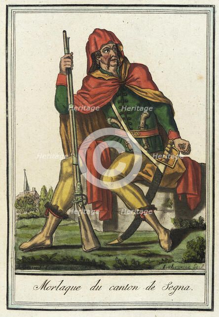 Costumes de Différents Pays, 'Morlaque du Canton de Segna', c1797. Creators: Jacques Grasset de Saint-Sauveur, LF Labrousse.