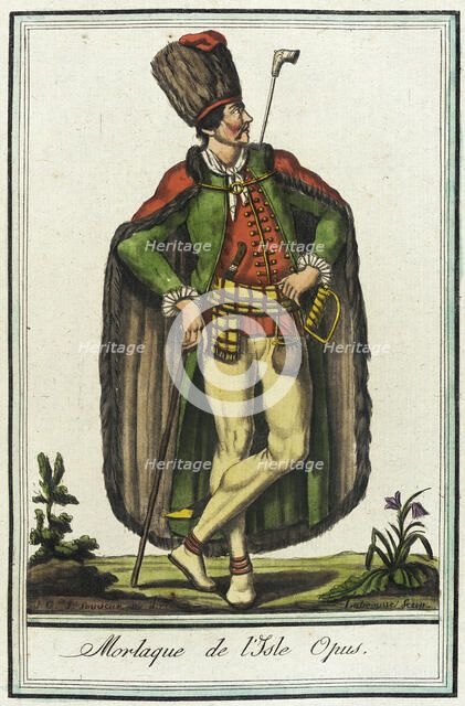 Costumes de Différents Pays, 'Morlaque de l'Isle Opus', c1797. Creators: Jacques Grasset de Saint-Sauveur, LF Labrousse.
