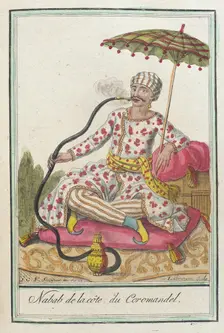 Costumes de Différents Pays, Nabab de la Côte du Coromandel c1797. Creators: Jacques Grasset de Saint-Sauveur, LF Labrousse