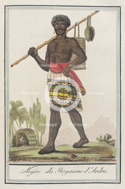 Costumes de Différents Pays, 'Negre du Royaume d'Ardra', c1797. Creators: Jacques Grasset de Saint-Sauveur, LF Labrousse.