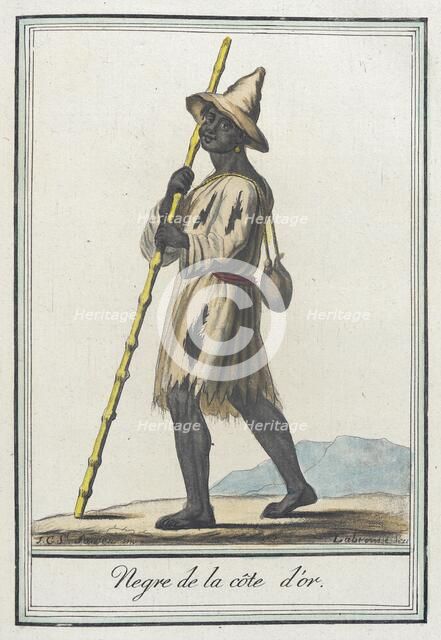 Costumes de Différents Pays, 'Negre de la Côte d'Or', c1797. Creator: Jacques Grasset de Saint-Sauveur.