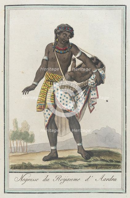 Costumes de Différents Pays, 'Negresse du Roÿaume d'Aardra', c1797. Creators: Jacques Grasset de Saint-Sauveur, LF Labrousse.