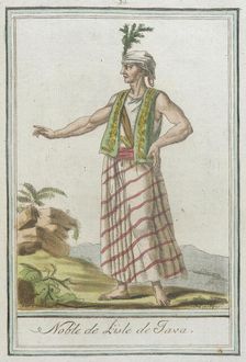 Costumes de Différents Pays, Noble de l'Isle de Java c1797. Creators: Jacques Grasset de Saint-Sauveur, LF Labrousse