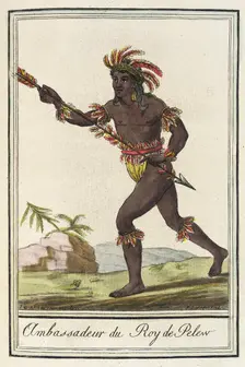 Costumes de Différents Pays, Ambassadeur du Roy de Pelew c1797. Creators: Jacques Grasset de Saint-Sauveur, LF Labrousse