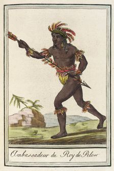 Costumes de Différents Pays, Ambassadeur du Roy de Pelew c1797. Creators: Jacques Grasset de Saint-Sauveur, LF Labrousse