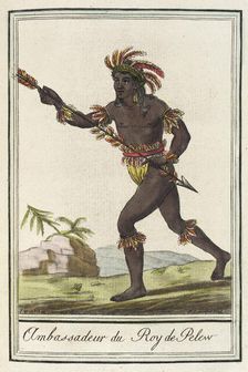 Costumes de Différents Pays, Ambassadeur du Roy de Pelew c1797. Creators: Jacques Grasset de Saint-Sauveur, LF Labrousse