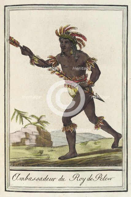 Costumes de Différents Pays, 'Ambassadeur du Roy de Pelew', c1797. Creators: Jacques Grasset de Saint-Sauveur, LF Labrousse.