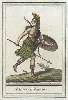 Costumes de Différents Pays, Ancienne Amazone c1797. Creator: Jacques Grasset de Saint-Sauveur