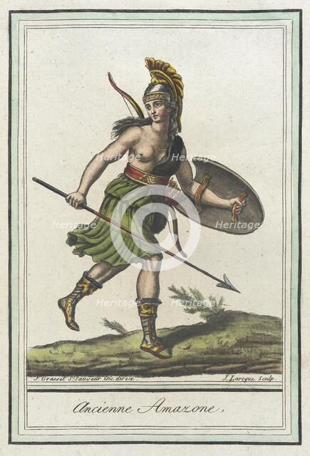 Costumes de Différents Pays, 'Ancienne Amazone', c1797. Creator: Jacques Grasset de Saint-Sauveur.