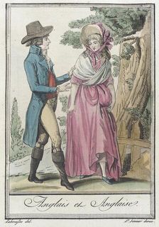 Costumes de Différents Pays, Anglais et Anglaise c1797. Creator: Jacques Grasset de Saint-Sauveur