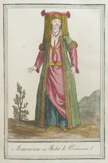 Costumes de Différents Pays, Armenienne en Habit de Cérémonie c1797. Creator: Jacques Grasset de Saint-Sauveur