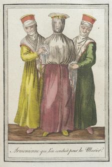 Costumes de Différents Pays, Armenienne que lón Conduit pour la Marier c1797. Creators: Jacques Grasset de Saint-Sauveur, LF Labrousse