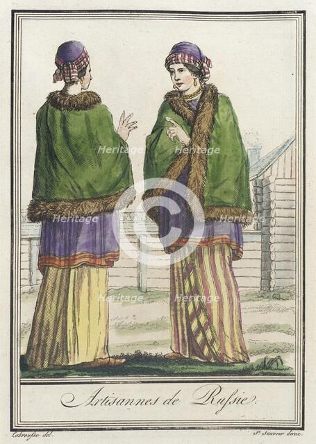 Costumes de Différents Pays, 'Artisannes de Russie', c1797. Creator: Jacques Grasset de Saint-Sauveur.