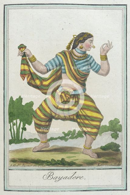 Costumes de Différents Pays, 'Bayadere', c1797. Creators: Jacques Grasset de Saint-Sauveur, LF Labrousse.