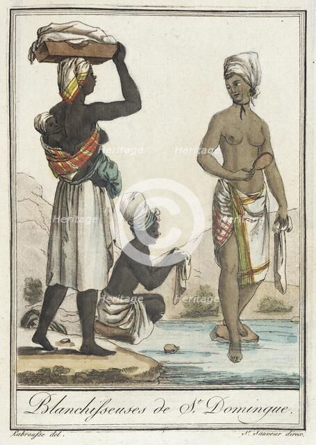 Costumes de Différents Pays, 'Blanchisseuses de St. Domingue', c1797. Creator: Jacques Grasset de Saint-Sauveur.