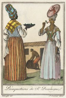 Costumes de Différents Pays, Bouquetieres de St. Domingue c1797. Creator: Jacques Grasset de Saint-Sauveur