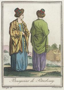 Costumes de Différents Pays, Bourgeoises de Petersbourg c1797. Creator: Jacques Grasset de Saint-Sauveur
