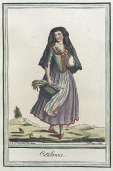 Costumes de Différents Pays, Catalanne c1797. Creator: Jacques Grasset de Saint-Sauveur