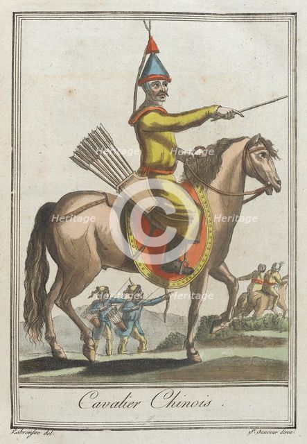 Costumes de Différents Pays, 'Cavalier Chinois', c1797. Creators: Jacques Grasset de Saint-Sauveur, LF Labrousse.