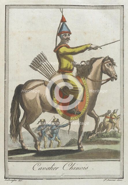 Costumes de Différents Pays, 'Cavalier Chinois', c1797. Creators: Jacques Grasset de Saint-Sauveur, LF Labrousse.