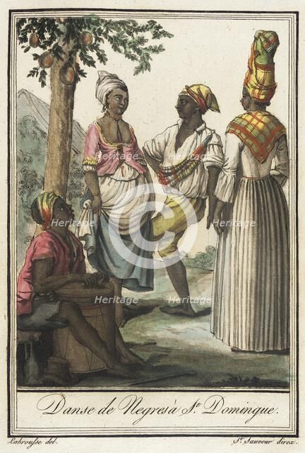 Costumes de Différents Pays, 'Danse de Negres à St. Domingue', c1797. Creator: Jacques Grasset de Saint-Sauveur.