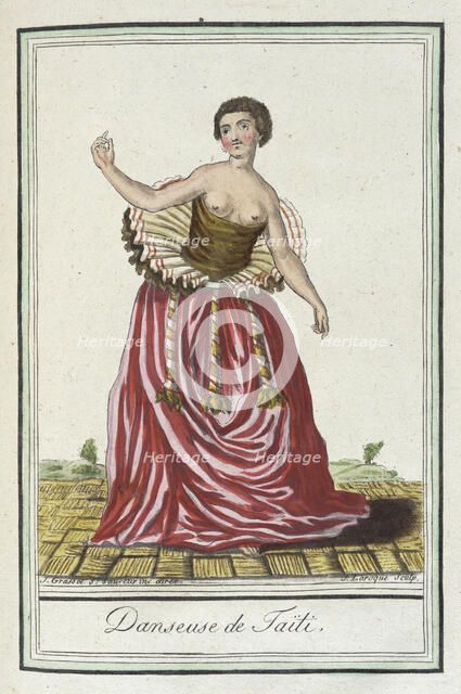 Costumes de Différents Pays, 'Danseuse de Taïti', c1797. Creators: Jacques Grasset de Saint-Sauveur, LF Labrousse.