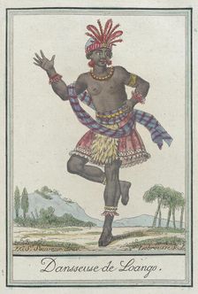 Costumes de Differents Pays, Dansseuse de Loango c1797. Creators: Jacques Grasset de Saint-Sauveur, LF Labrousse