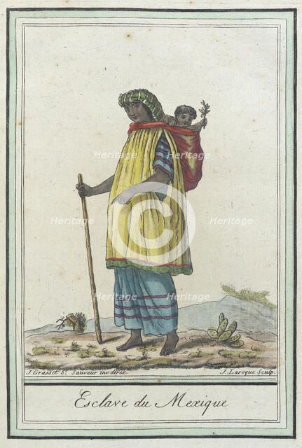 Costumes de Différents Pays, 'Esclave du Mexique', c1797. Creators: Jacques Grasset de Saint-Sauveur, LF Labrousse.