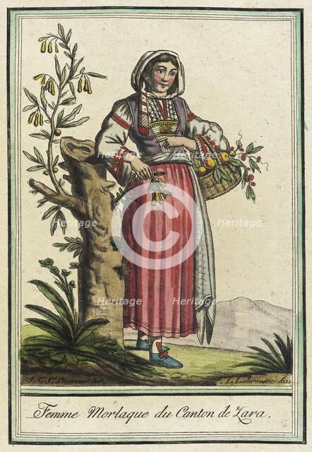 Costumes de Différents Pays, 'Femme Morlaque du Canton de Zara', c1797. Creator: Jacques Grasset de Saint-Sauveur.