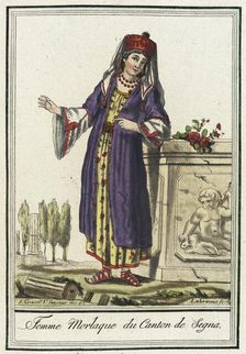 Costumes de Différents Pays, Femme Morlaque du Canton de Segna c1797. Creator: Jacques Grasset de Saint-Sauveur