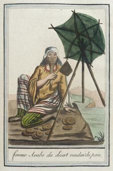 Costumes de Différents Pays, Femme Arabe du Desert Vendant du Pain c1797. Creators: Jacques Grasset de Saint-Sauveur, LF Labrousse