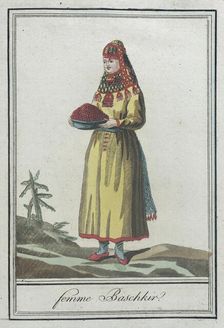 Costumes de Différents Pays, Femme Baschkir c1797. Creators: Jacques Grasset de Saint-Sauveur, LF Labrousse