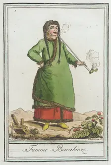 Costumes de Différents Pays, Femme Barabinze c1797. Creator: Jacques Grasset de Saint-Sauveur
