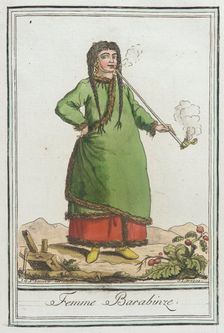 Costumes de Différents Pays, Femme Barabinze c1797. Creator: Jacques Grasset de Saint-Sauveur
