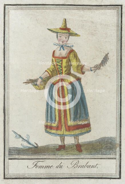 Costumes de Différents Pays, 'Femme du Brabant', c1797. Creators: Jacques Grasset de Saint-Sauveur, LF Labrousse.
