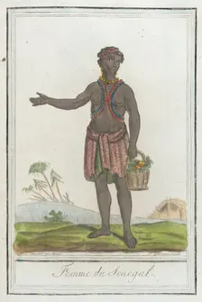 Costumes de Différents Pays, Femme du Senegal c1797. Creators: Jacques Grasset de Saint-Sauveur, LF Labrousse