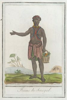 Costumes de Différents Pays, Femme du Senegal c1797. Creators: Jacques Grasset de Saint-Sauveur, LF Labrousse