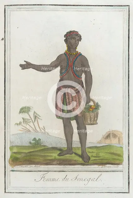 Costumes de Différents Pays, 'Femme du Senegal', c1797. Creators: Jacques Grasset de Saint-Sauveur, LF Labrousse.