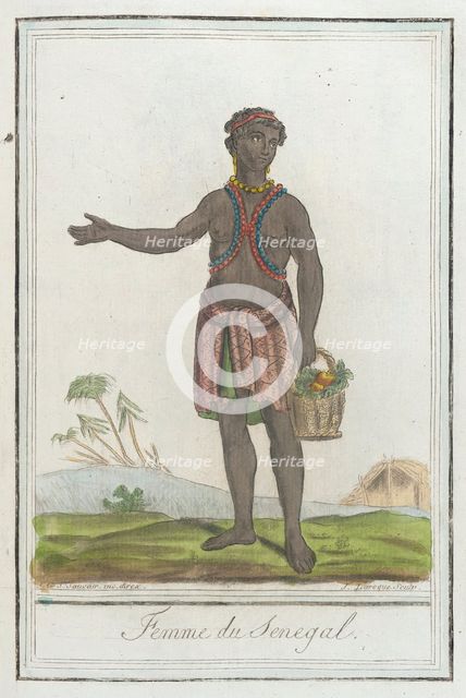 Costumes de Différents Pays, 'Femme du Senegal', c1797. Creators: Jacques Grasset de Saint-Sauveur, LF Labrousse.