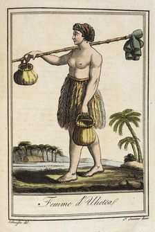 Costumes de Différents Pays, Femme d'Ulieteal c1797. Creators: Jacques Grasset de Saint-Sauveur, LF Labrousse