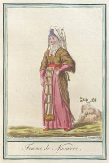 Costumes de Différents Pays, Femme de Navarre c1797. Creators: Jacques Grasset de Saint-Sauveur, LF Labrousse